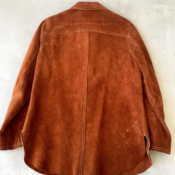 Vintage‎ Suede Jacket Womens 12 Western Ranchman Outfitters Brown Lined - Picture 6 of 10